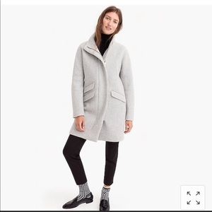 J Crew Cocoon Coating in Stadium Wool Cloth